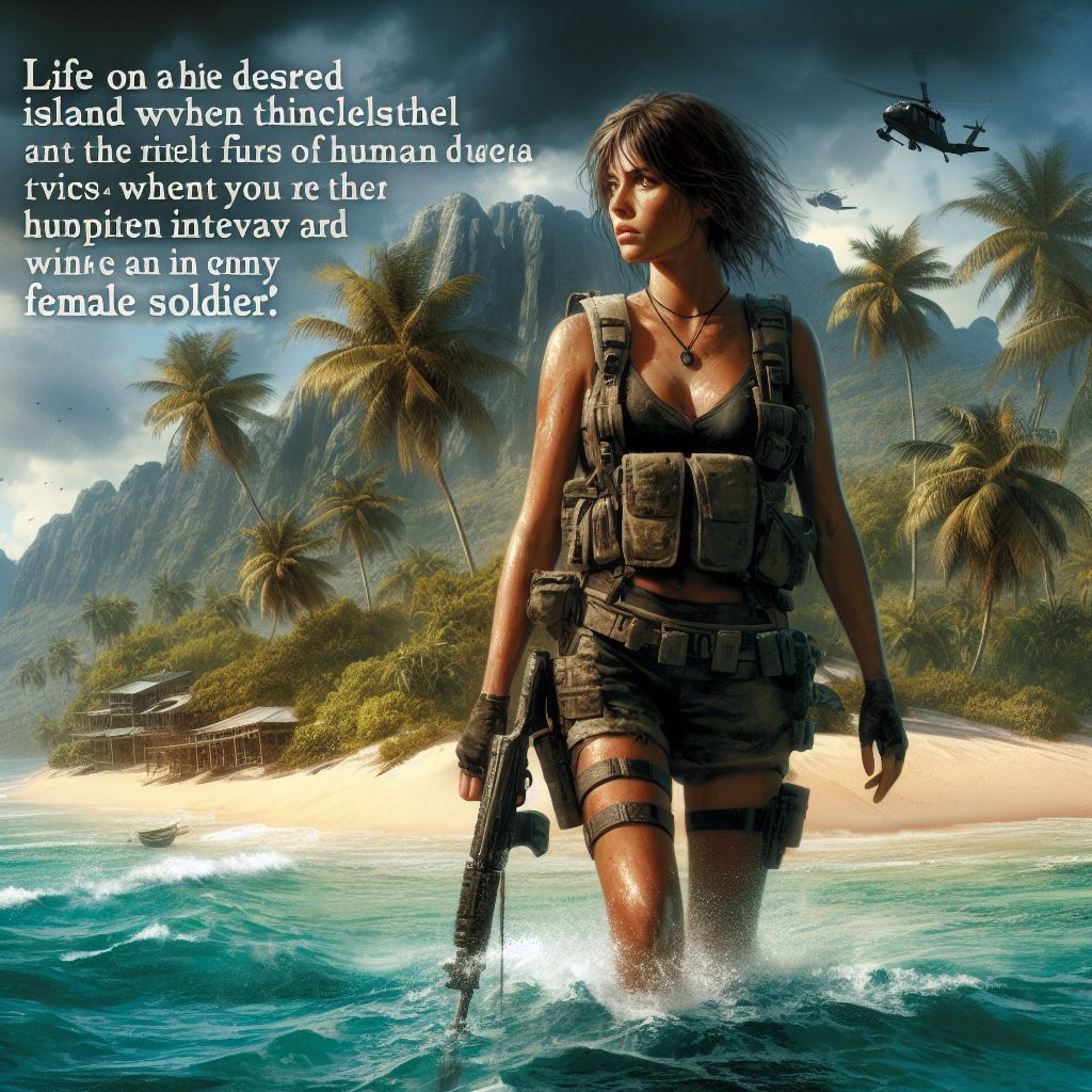 life on a deserted island with an enemy female soldier